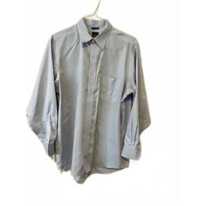 Chaps Light Blue Non-Iron Dress Shirt, Size Large